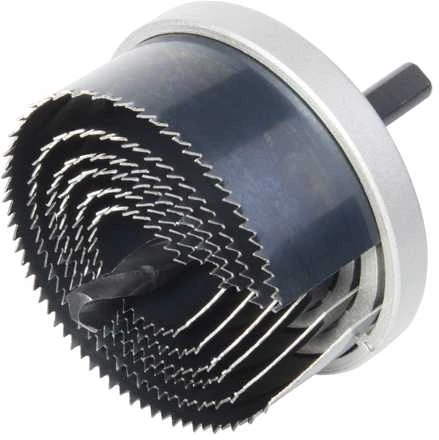 Gręžimo karūnų komplektas Wolfcraft 2165000; 25-65 mm; 6 vnt.