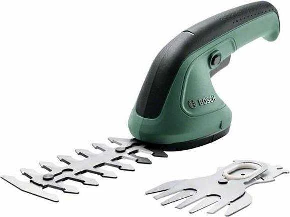Krūmų ir žolės akumuliatorinių žirklių rinkinys Bosch Isio