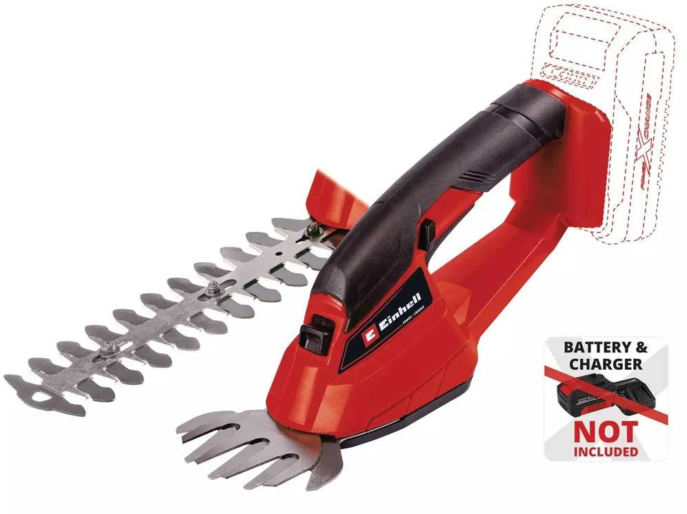 Einhell žolės ir krūmų žirklės GE-CG 18 Li - 10 cm - 20 cm - 18 V, be akumuliatoriaus ir kroviklio
