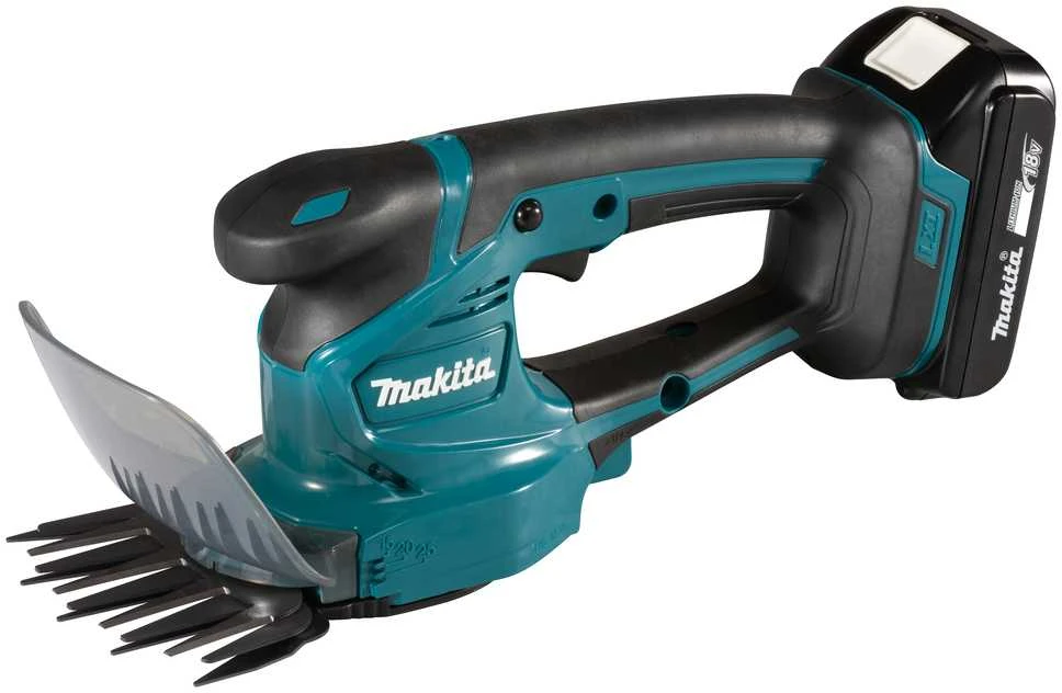 Akumuliatorinės gyvatvorių/žolės žirklės Makita DUM111SYX, 18V, 1x1.5Ah