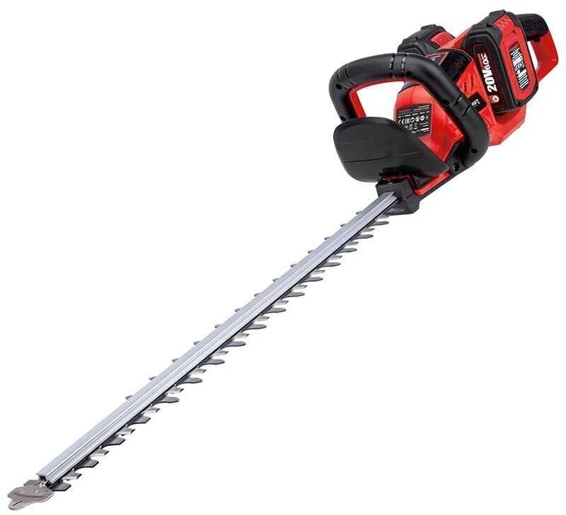 Akumuliatorinės gyvatvorių žirklės Worcraft 40V (20V + 20V) LI-ION