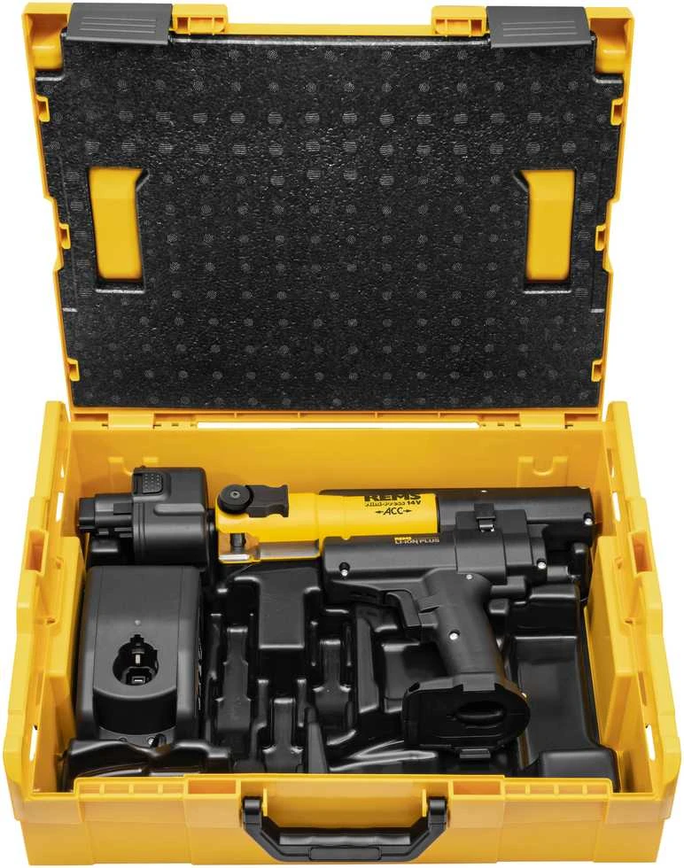 Akumuliatorinis vamzdžių presavimo įrankis REMS Mini-Press 14,4V ACC L-Boxx