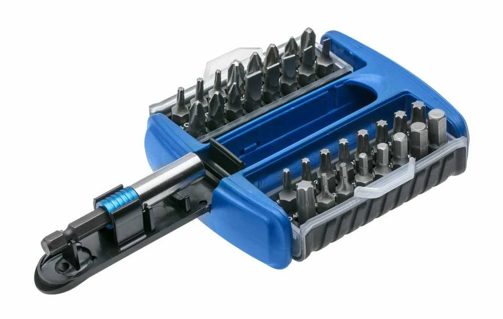 Sukimo antgalių komplektas Hogert HT1S402; 1/4''; 33 vnt.