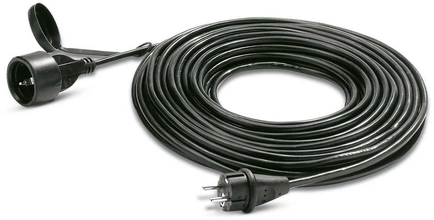 Karcher juodas elektros prailgintuvas su dangteliu