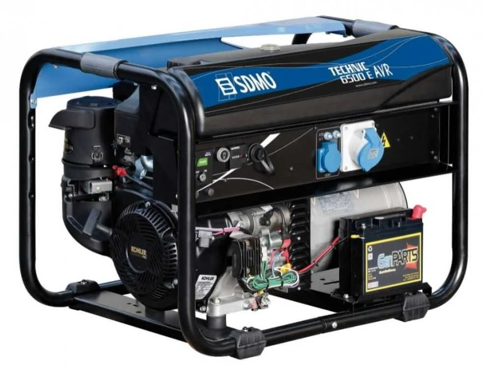 Sdmo Benzininis Kohler Portable Elektros generatorius KOHLER Technic 6500 E AVR C5
