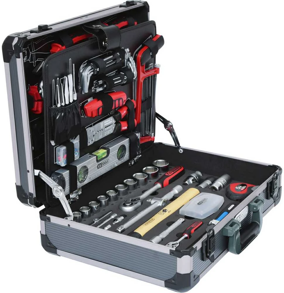 Universalus įrankių komplektas 1/4"+1/2" 127 vnt, KS Tools