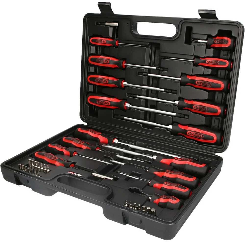 KS Tools Atsuktuvų ir Antgalių Komplektas, 39 Vnt.