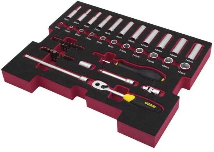Įrankių komplektas Stanley FMHT0-74295; 1/4''; 48 vnt.
