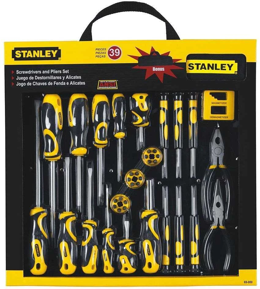 STANLEY Rinkinys WKRĘTAKÓW 39 vnt. + KREPŠYS