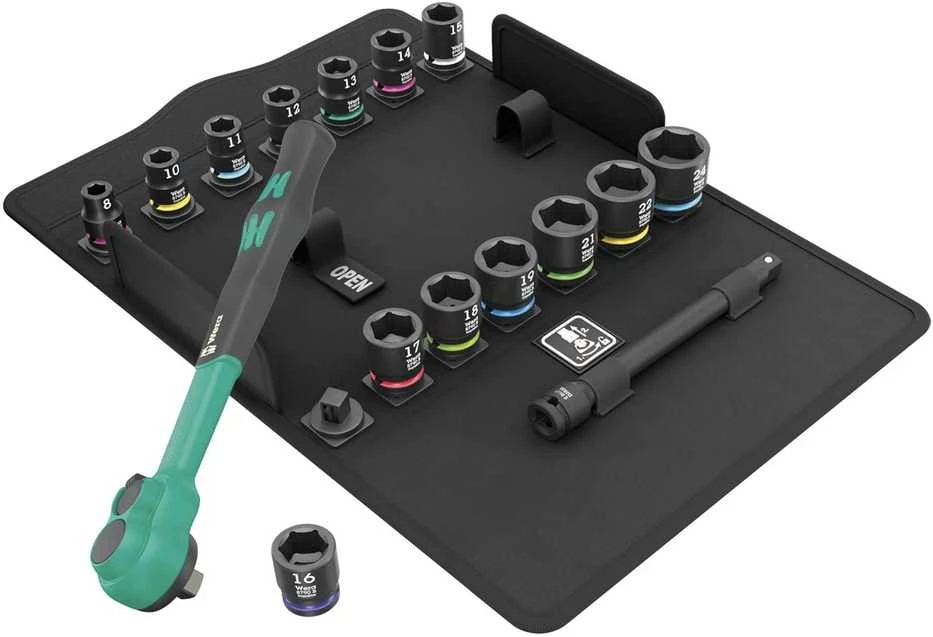 Įrankių komplektas Wera 8100 SB 12 Zyklop Comfort; 3/8''; 16 vnt.