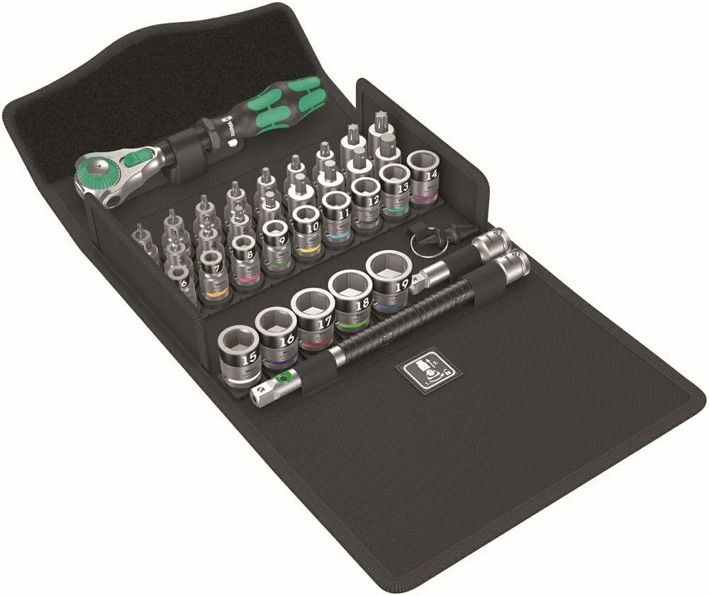 Wera 810 All-in Zyklop Speed terkšlių rinkinys, 3/8" 35 vnt