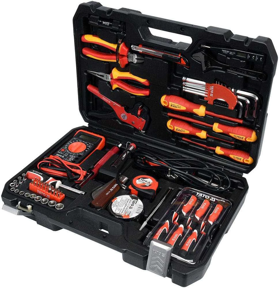 Yato įrankių rinkinys elektrikui YT-39009 68 vnt