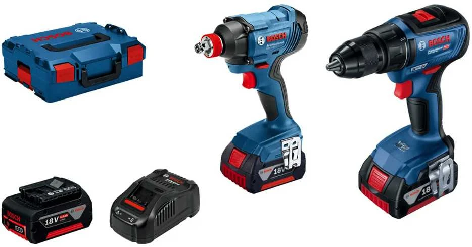 Bosch 18V įrankių komplektas su lagaminu
