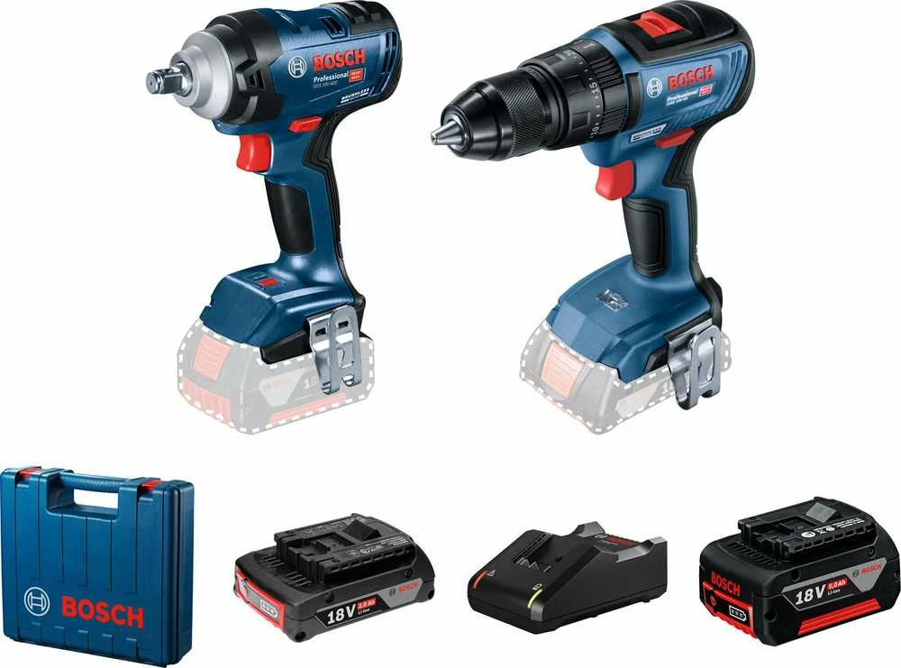 Bosch akumuliatorinių įrankių rinkinys su priedais