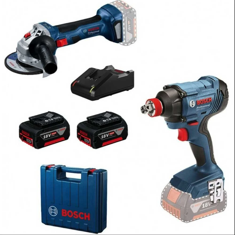 Bosch 18V įrankių rinkinys su priedais