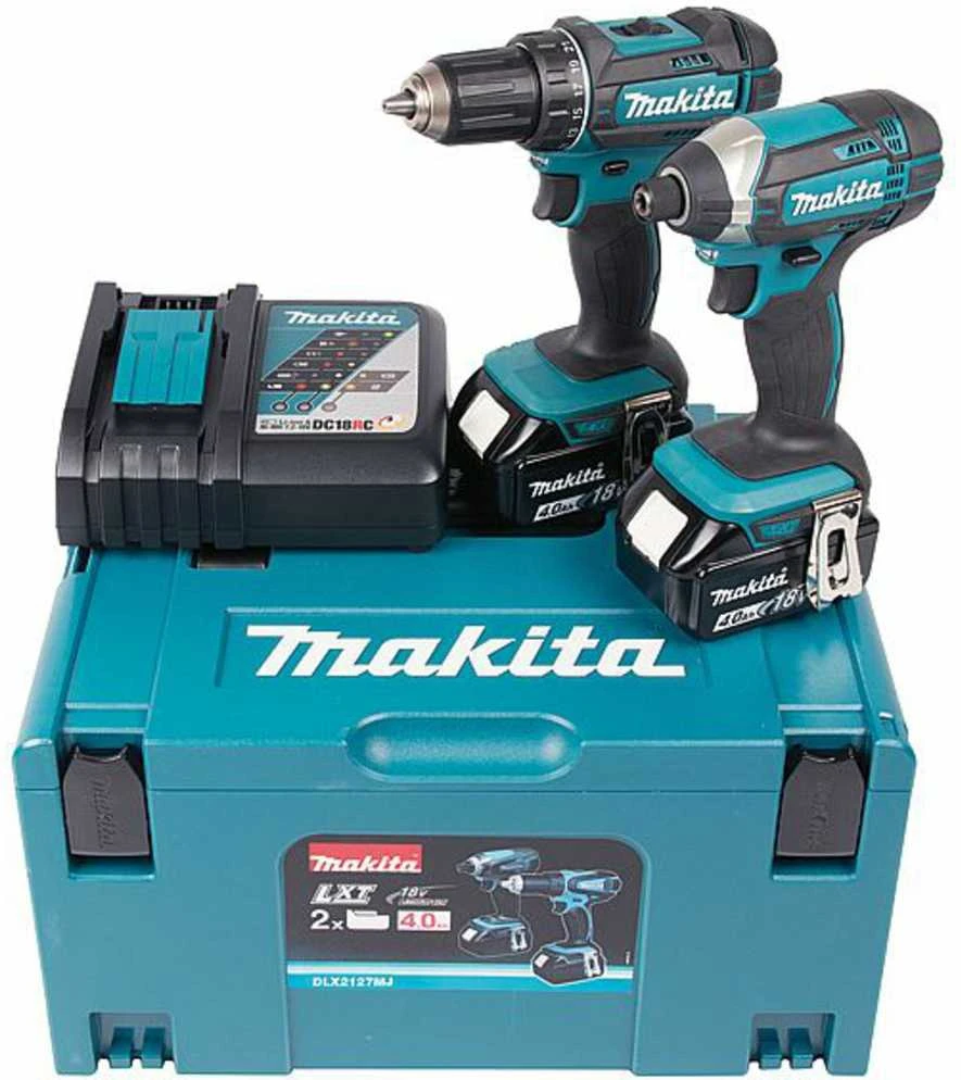 Makita įrankių komplektas DLX2127MJ 18V 2X4,0Ah Li-ion (DDF482+DTD152)