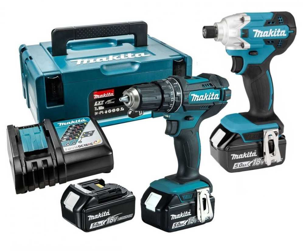 Įrankių rinkinys Makita DLX2339JX1 (DDF482 + DTD156); 18 V; 3x5,0 Ah akum.