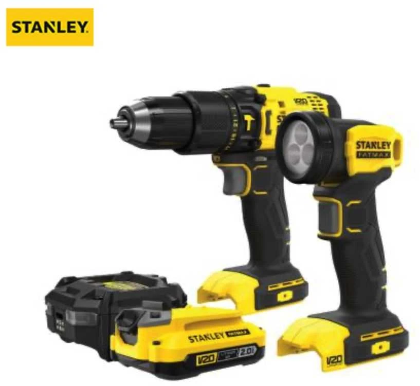Įrankių rinkinys Stanley SFMCK210D1-QW (SFMCD711+SFMCL020); 18 V; 1x2,0 Ah akum.