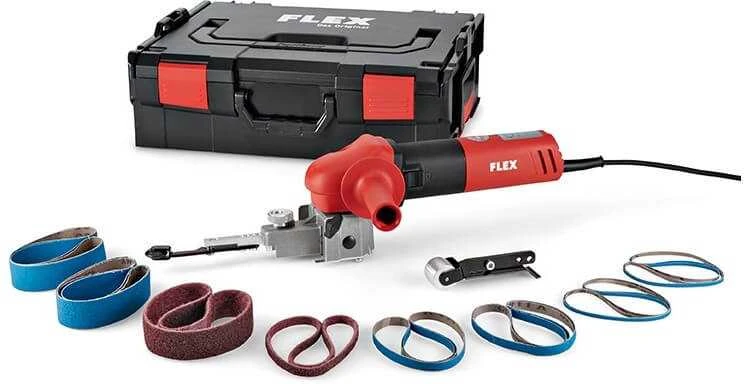 Flex Tools Juostinė šlifavimo mašina FLEX FBE 8-140 su priedais