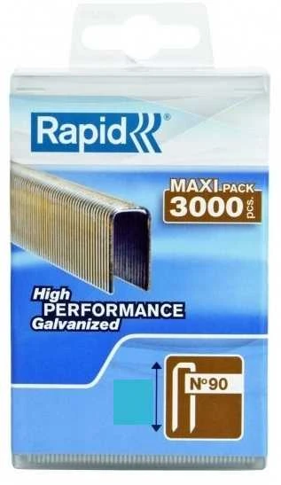 90/25mm 3M Kabės Rapid PP Box Tinka Rapid Airtac PBS 151 3000 vnt
