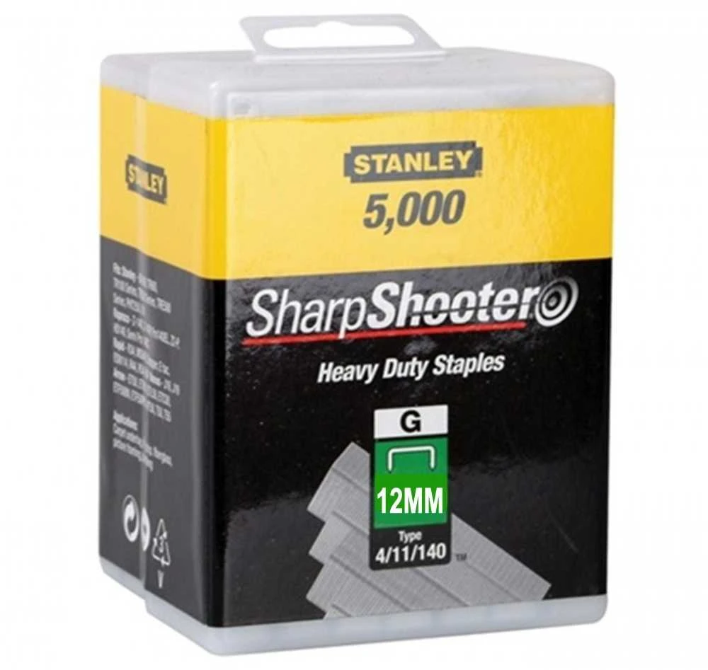 140 G tipo kab. „STANLEY“ 5000 vnt. 12 mm