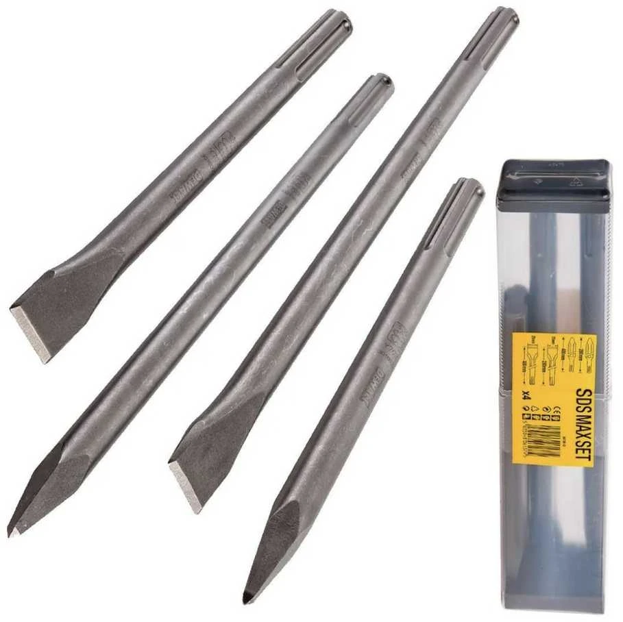Grąžtas DEWALT SDS-MAX KALTŲ RINKINYS 4Vnt