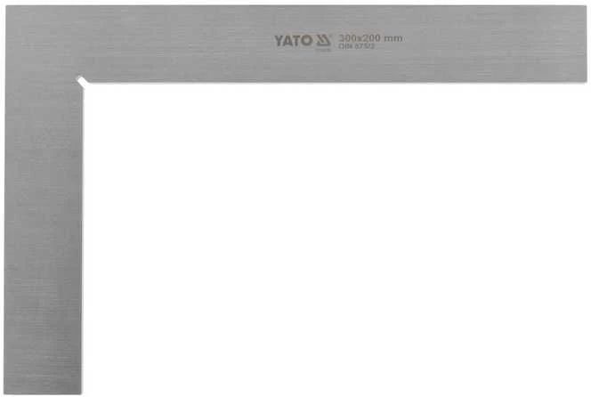Yato Staliaus kampainis 300x200 mm, plokščias plieno, 90 laipsnių kampas, inžinieriaus kampainis, staliaus matavimo kampainis