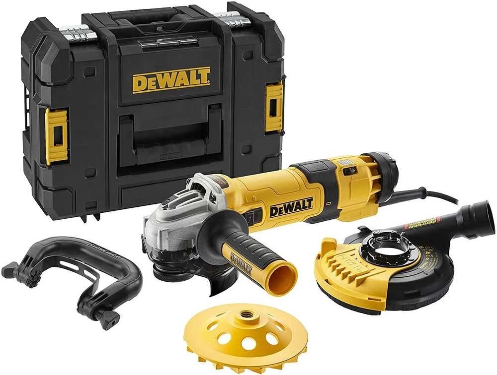 DeWalt kampinis šlifuoklis DWE4257KT-QS, 125 mm, 1500 W su priedais