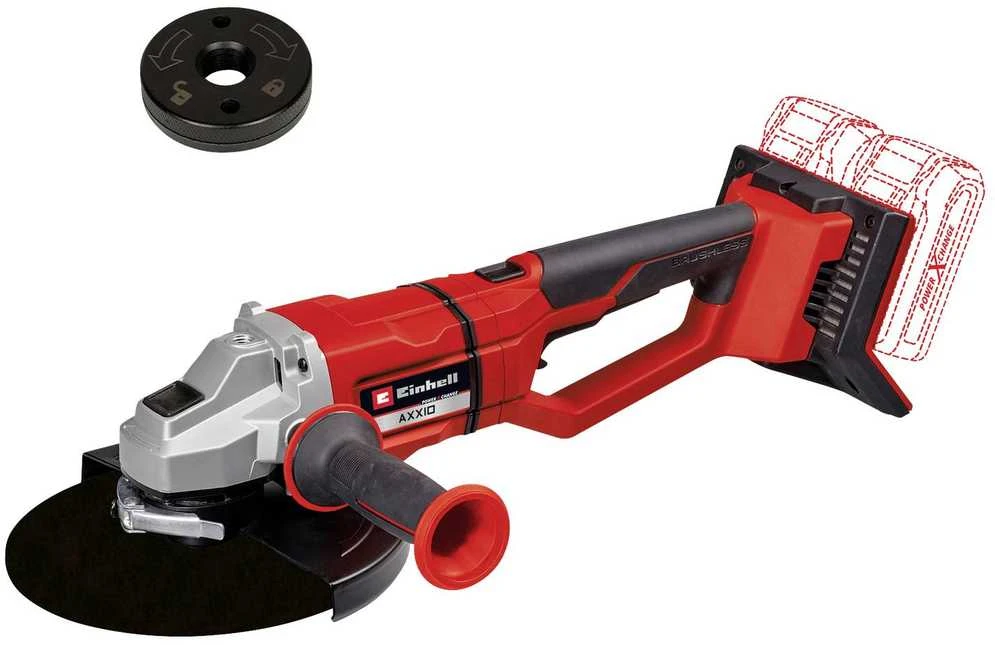 Einhell AXXIO 36/230 kampinis šlifuoklis su priedu veržle