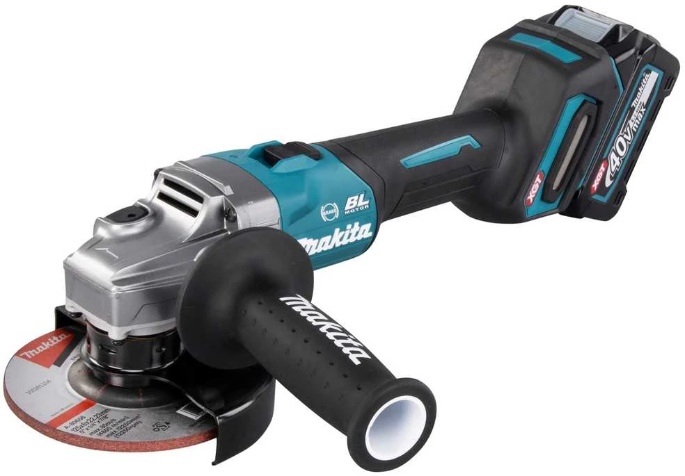 MAKITA KAMPINIS ŠLIMUOTUVAS 40Vmax XGT 125mm BE BATERIJAŲ IR ĮKROVIMO GA005GZ01