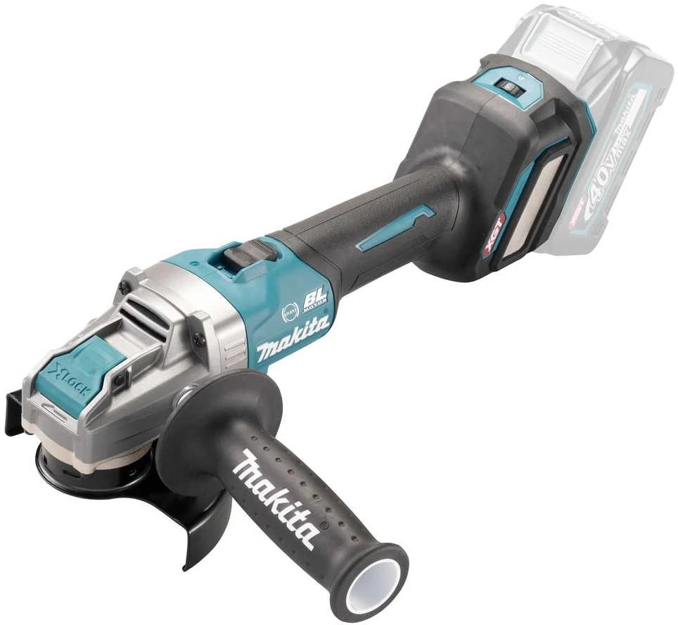 Makita GA041GZ XGT kampinis šlifuoklis su X-LOCK
