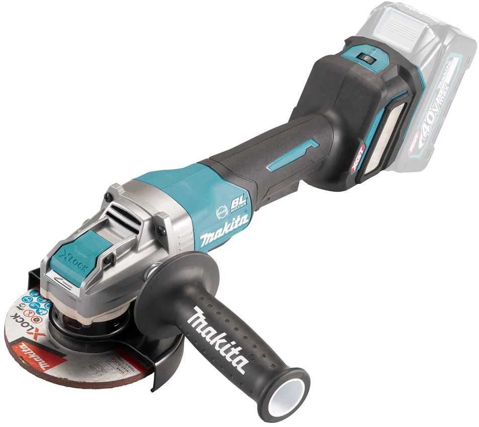 Makita GA044GZ Kampinis šlifuoklis XGT, 125MM, 0-8500RPM; bešepetėlinis variklis; elektrinis stabdys; AFT; AWS (be AWS lusto); reguliuojamas greitis 3,000 - 8,500RPM; X-LOCK; Svirtinis jungiklis; "Z" versija - komplektuojamas be akumuliatoriaus ir kroviklio
