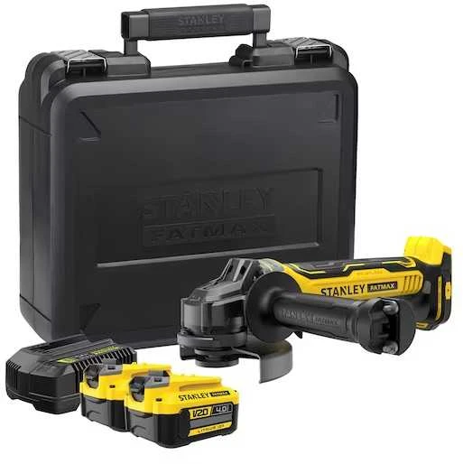 Stanley ST KAMPINIS ŠLIFULĖLIS V20 2x4.0Ah 125mm SFMCG700M2K