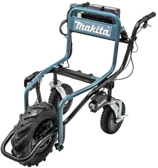 Makita DCU180Z akumuliatorinis karutis 2X18V ličio jonų, BL variklis, 2 greičiai, maks. apkrova 130kg, 32,2kg be akumuliatoriaus ir krovinio