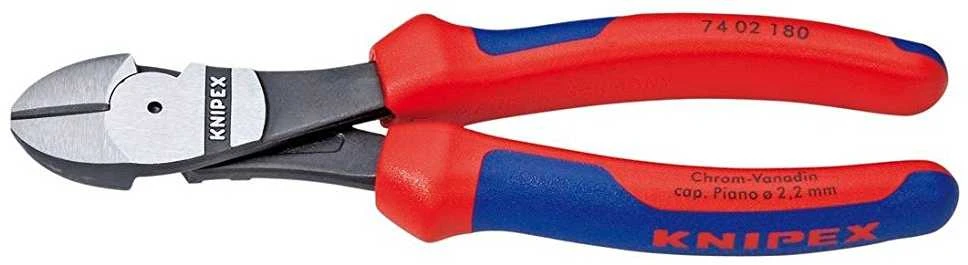 Žnyplės šoninio kirpimo 180mm, Power, Knipex