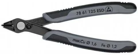 Elektronikos žnyplės 125mm, Knipex