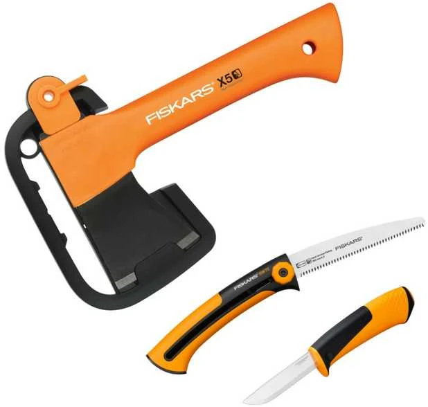 Kirvis Fiskars X5 + priedai