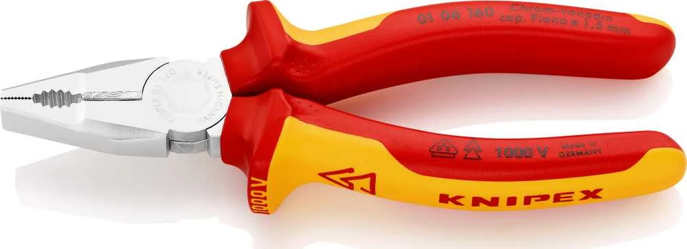 Kombinuotos elektrikų replės KNIPEX 0106160