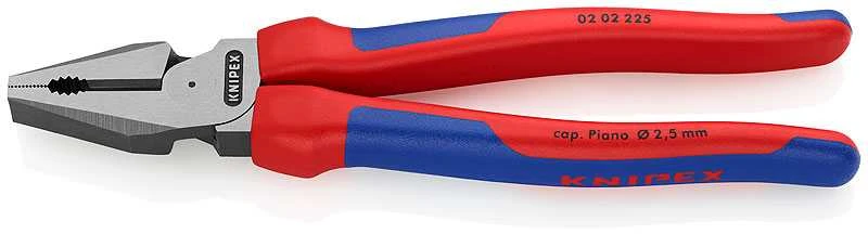 Kombinuotos replės, multi-component rankenomis 225mm, Knipex