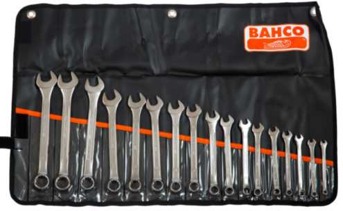 Bahco Kombinuotų raktų rinkinys 111M 6-22mm 17vnt