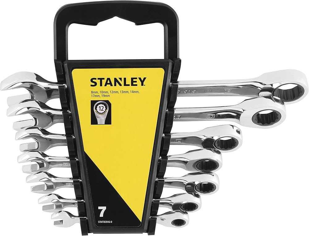 Kombinuotų veržliarakčių komplektas Stanley STMT82846-0; 7 vnt.