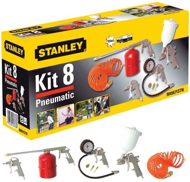 Stanley pneumatinių įrankių rinkinys, 8 vnt.