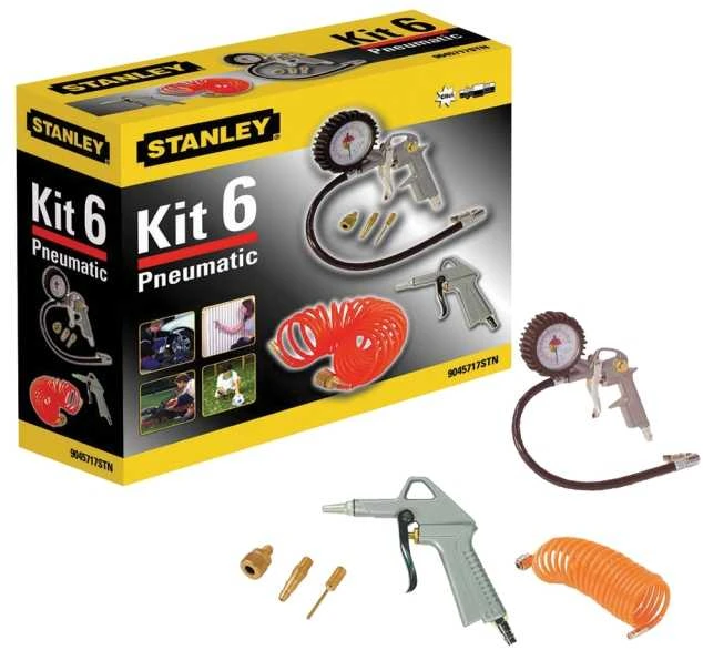 Kompresoriaus įrankių rinkinys pūtimui Stanley KIT6