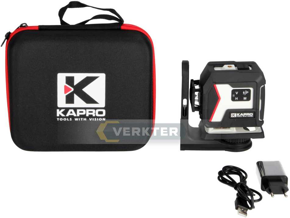 Kapro 933G kryžminis lazerinis nivelyras nucleo™ 3D mini žaliu spinduliu