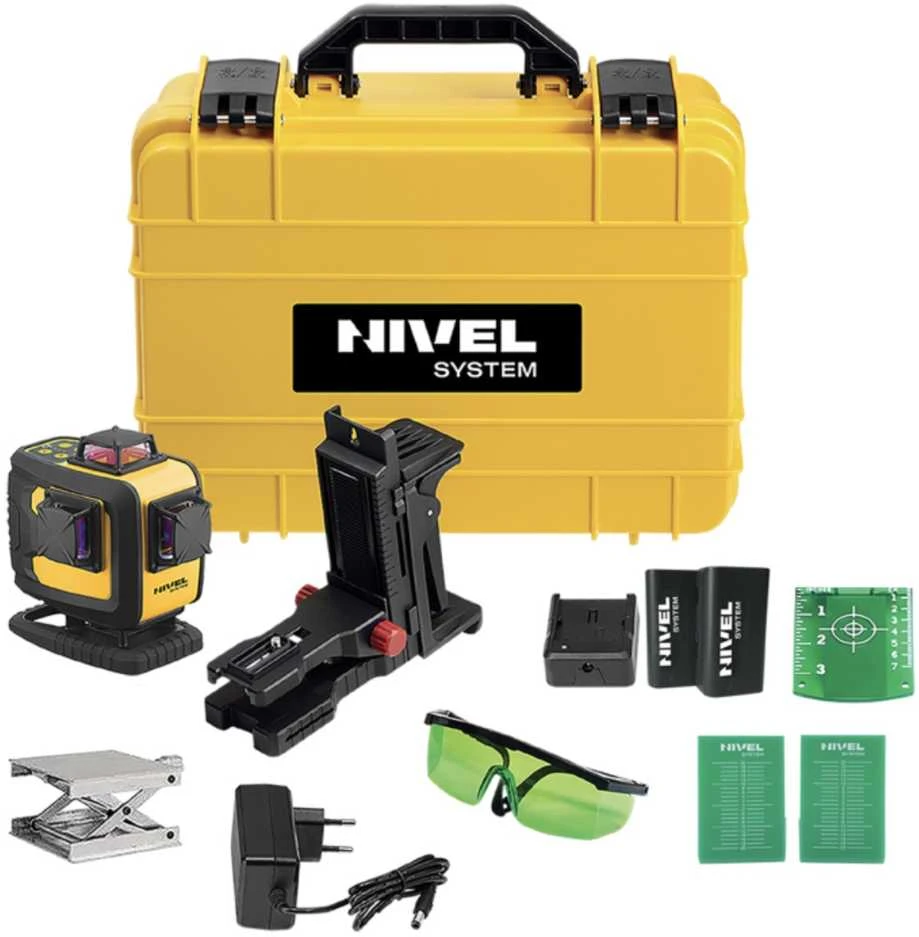 Kryžminis lazerinis nivelyras Nivel System CL4D-G + priedai