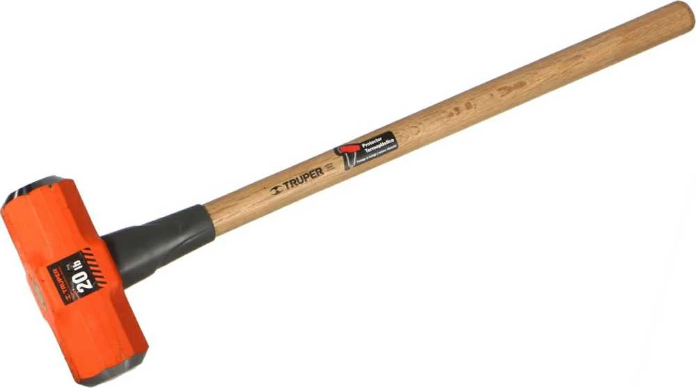 Truper Plaktukas-kūjis aštuonkampe dviguba galva 9000g, medinis kotas 91cm