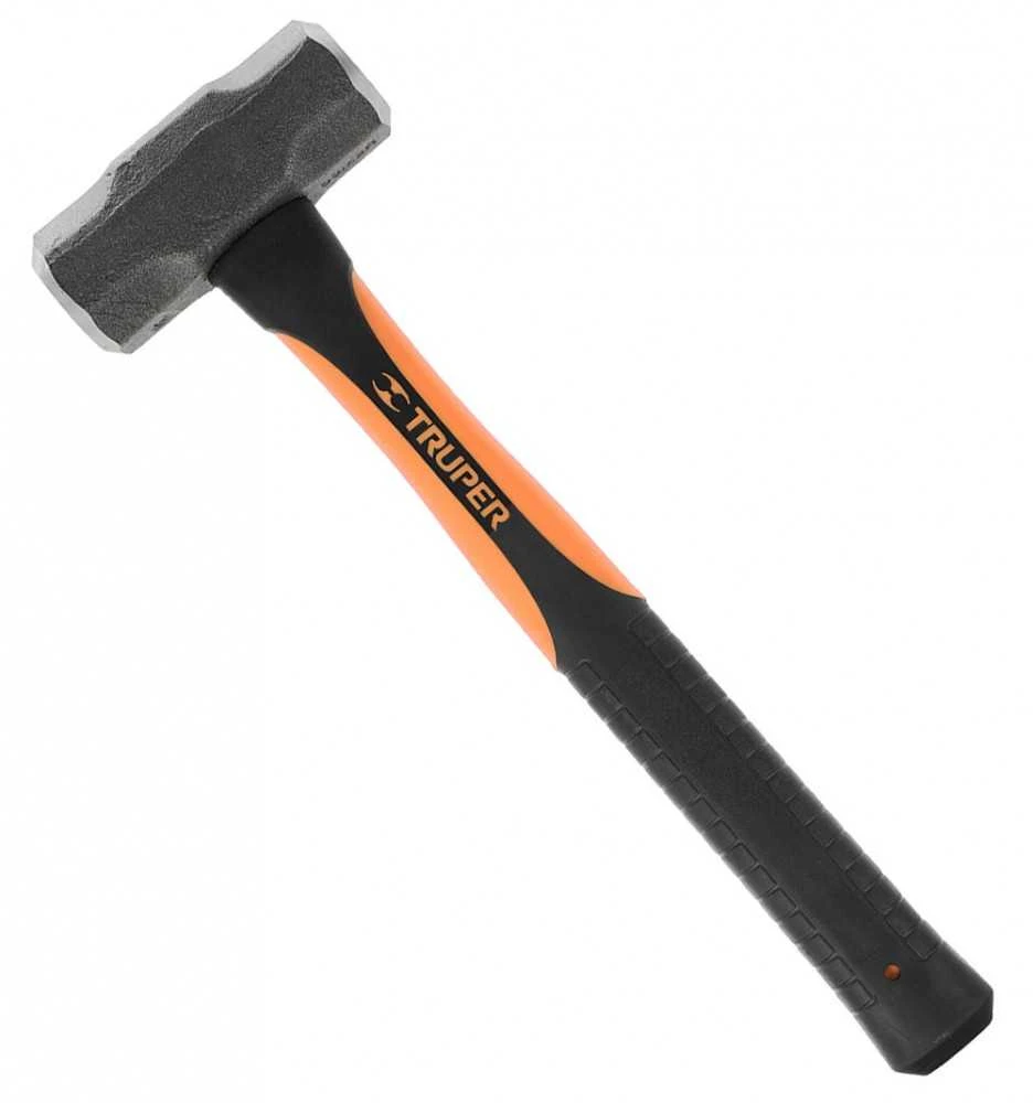 Plaktukas-kūjis aštuonkampe galva. 36cm, 1400g, Stikloplastikinė, vibraciją sugerianti, rankena Truper®