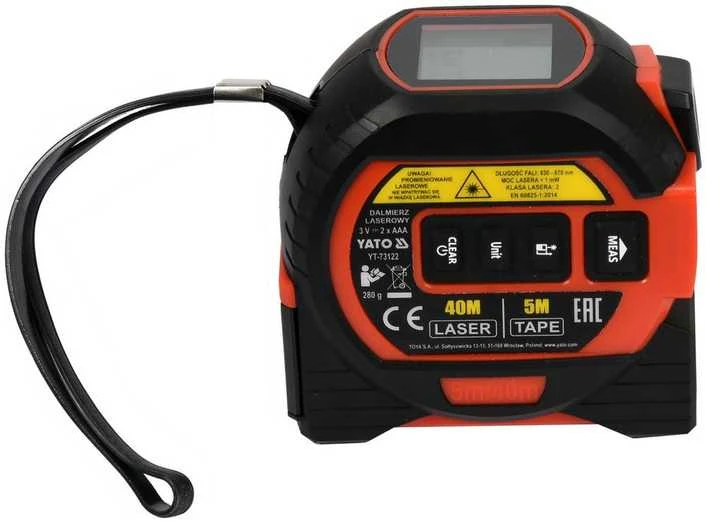 Lazerinis atstumo matuoklis Yato YT-73122