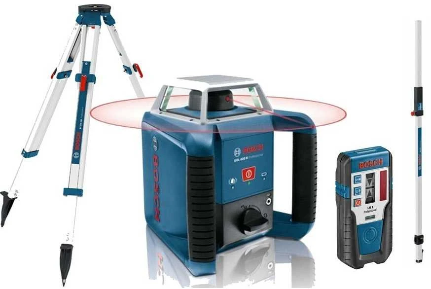 Grąžtas Bosch GRL 400 H lazerinis sraigtas, raud