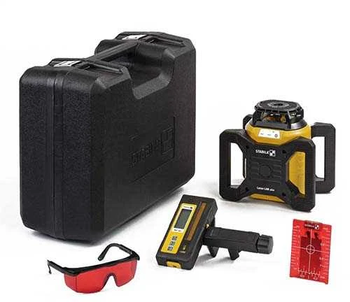 Lazerinis rotacinis nivelyras LAR 160 + imtuvas REC 160 RG, raudonas, Stabila